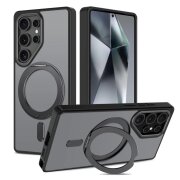 Husa MagSafe pentru Samsung Galaxy S25 Ultra S938, Tech-Protect, MagRing, Neagra 