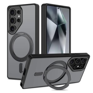 Husa MagSafe pentru Samsung Galaxy S25 Ultra S938, Tech-Protect, MagRing, Neagra 
