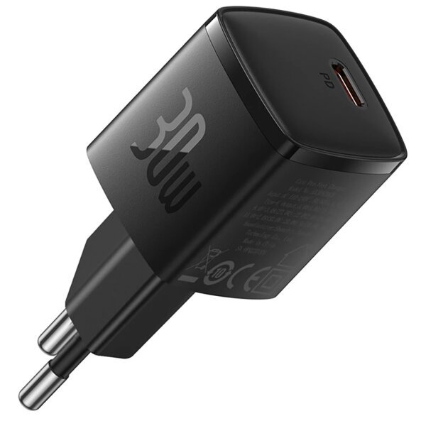 Incarcator Retea Baseus Cube Pro, 30W, 3A, 1 x USB-C, Negru CCXF000301 