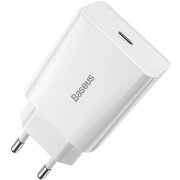 Incarcator Retea Baseus Speed Mini, 20W, 3A, 1 x USB-C, Alb CCFS-SN02 