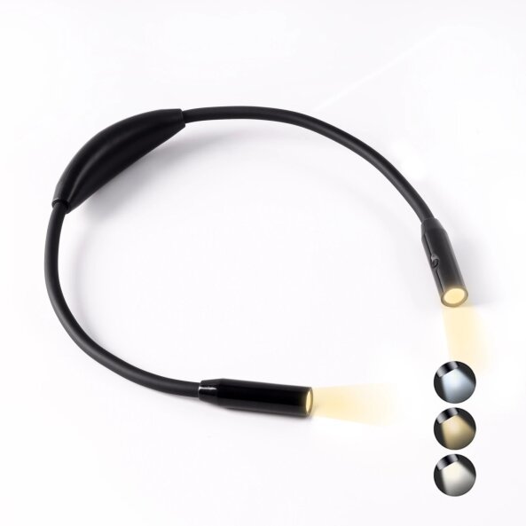 Lampa Led pentru citit Yeelight Neck Book, 2.5W, 2700K - 6500K, Neagra