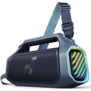 Boxa Portabila Bluetooth Anker Soundcore Boom 2 Plus, 140W, RGB, Waterproof, Albastra A3134031 