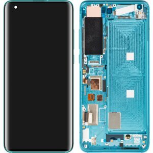 Display cu Touchscreen Xiaomi Mi 10 5G, cu Rama, Versiune C, Verde, Service Pack 