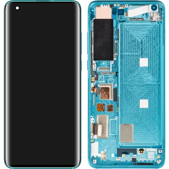 Display cu Touchscreen Xiaomi Mi 10 5G, cu Rama, Versiune C, Verde, Service Pack 