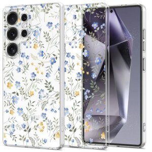 Husa MagSafe pentru Samsung Galaxy S25 Ultra S938, Tech-Protect, Flexair Spring Flowers, Multicolor 