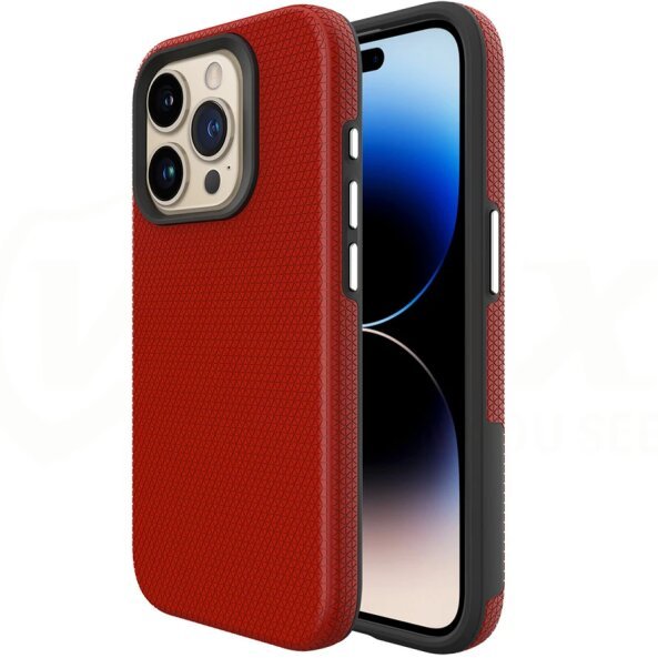 Husa pentru Samsung Galaxy A15 5G A156 / A15 A155, Vmax, Triangle, Rosie 