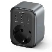 Incarcator Retea UGREEN CD314, 30W, 3A, 1 x Schuko - 1 x USB-C - 2 x USB-A, Negru 