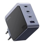 Incarcator Retea UGREEN X565 Nexode S, 100W, 3A, 1 x USB-A - 3 x USB-C, Gri 