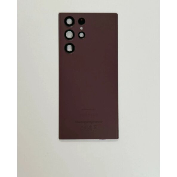 Capac Spate Samsung Galaxy S22 Ultra Burgundy - Original Grade A (Din Dezmembrari)