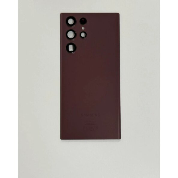 Capac Spate Samsung Galaxy S22 Ultra Burgundy - Original Grade B (Din Dezmembrari)