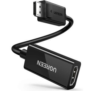 Adaptor Video UGREEN MM137, DisplayPort - HDMI, 4K, Negru