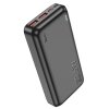 Baterie Externa HOCO J101A, 20000mAh, 22.5W, QC + PD, 1 x USB-C - 2 x USB-A, Neagra 