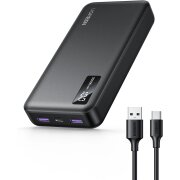 Baterie Externa UGREEN PB312, 20000mAh, 22.5W, QC + PD, 1 x USB-C - 2 x USB-A, Neagra 
