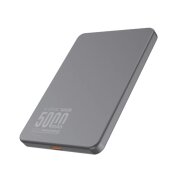 Baterie Externa Wireless X-One Razor Magcharge Ultraslim, 5000mAh, 15W, FQI, 1 x QI, Gri 