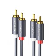 Cablu Audio 2 x RCA - 2 x RCA UGREEN AV104, 1.5m, Gri 