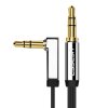Cablu Audio 3.5mm - 3.5mm UGREEN AV112 Angled, 1m, Negru