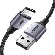 Cablu Date si Incarcare USB-A - USB-C UGREEN US288, 60W, 0.25m, Negru 