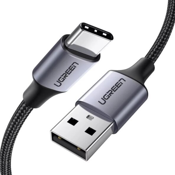 Cablu Date si Incarcare USB-A - USB-C UGREEN US288, 60W, 0.25m, Negru 