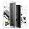 Folie de protectie Ecran Privacy Ringke Easy Slide pentru Samsung Galaxy S25 Ultra S938, Sticla Securizata, Full Glue, Set 2 bucati 