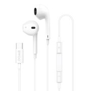 Handsfree USB-C BWOO HF175, Alb 