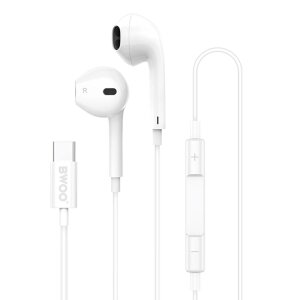 Handsfree USB-C BWOO HF175, Alb 