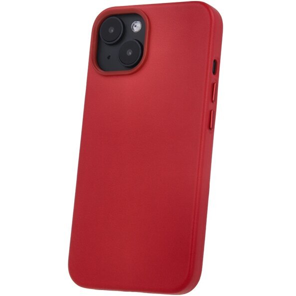 Husa MagSafe pentru Apple iPhone 13, OEM, Leather Mag, Rosie 