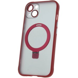 Husa MagSafe pentru Apple iPhone 15, OEM, Ring, Rosie 