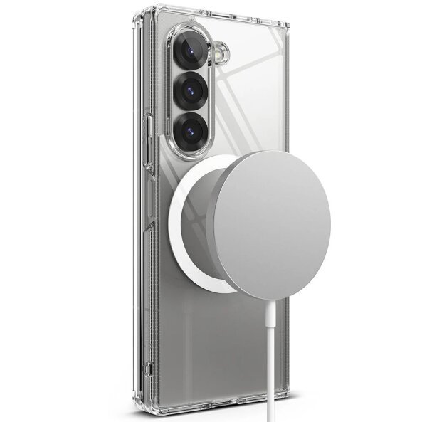 Husa MagSafe pentru Samsung Galaxy Z Fold6 F956, Ringke, Fusion, Transparenta, Resigilata 