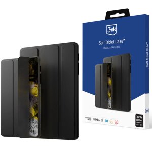 Husa pentru Apple iPad Pro 12.9 (2022) / Pro 12.9 (2021) / Pro 12.9 (2020), 3MK, Soft Tablet, Neagra, Resigilata 
