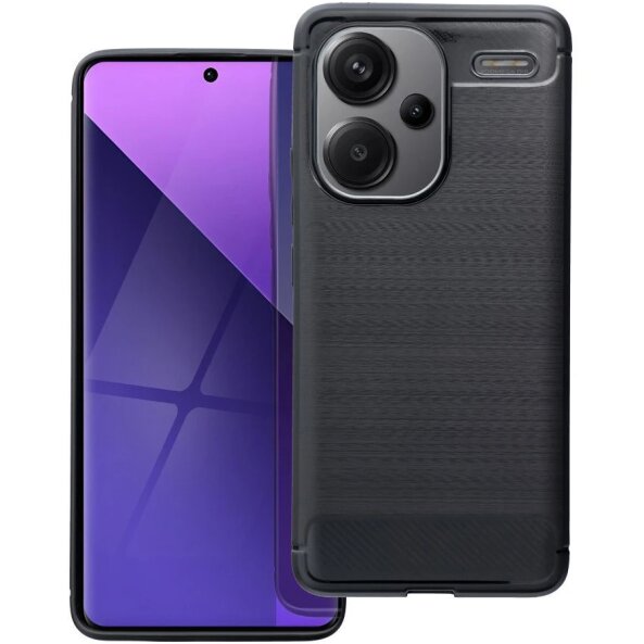 Husa pentru Xiaomi Redmi Note 13 Pro+, OEM, Carbon, Neagra 