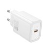 Incarcator Retea HOCO, 20W, 3A, 1 x USB-C, Alb 