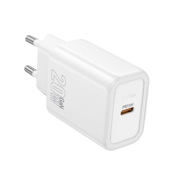 Incarcator Retea HOCO, 20W, 3A, 1 x USB-C, Alb 