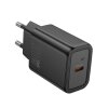 Incarcator Retea HOCO, 20W, 3A, 1 x USB-C, Negru 