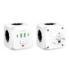 Incarcator Retea Tech-Protect PCL3X4, 10.5W, 2.1A, 2 x USB-A - 2 x USB-C - 3 x Schuko, Alb 