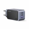 Incarcator Retea UGREEN X553 Nexode Pro, 65W, 3A, 1 x USB-A - 2 x USB-C, Gri 