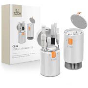 Instrument Curatare Tech-Protect CS01 pentru casti / telefon / laptop, 20in1, Alb 