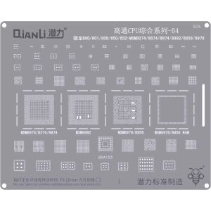 Sita BGA QIANLI QS504 pentru CPU Qualcomm SnapDragon 4 Series 