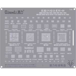 Sita BGA QIANLI QS508 pentru CPU Qualcomm SnapDragon 8 Series 