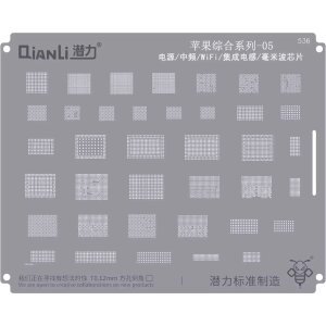 Sita BGA QIANLI QS536 pentru Apple (Circuit Integrat Power Supply / MF / Wifi / Integrated inductor / Millimeter Wave) 