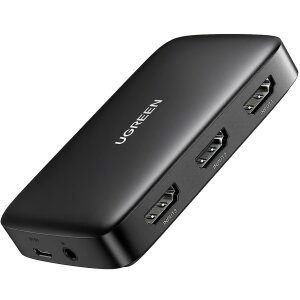 Switch Splitter UGREEN CM332, 3 x HDMI - HDMI, Negru 