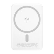 Baterie Externa Wireless Dudao K14S, 5000mAh, 10W, PD + QI, 1 x QI - 1 x USB-C, Alba 