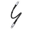 Cablu Date si Incarcare USB-C - USB-C Dudao L10C, 100W, 0.23m, Negru 