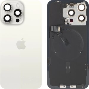 Capac Baterie Apple iPhone 15 Pro Max, Alb (White Titanium), Swap 