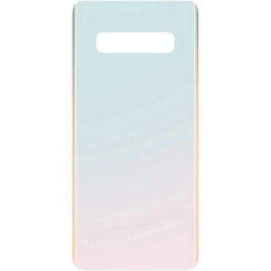 Capac Baterie compatibil cu Samsung Galaxy S10+ G975, Alb (Ceramic White) 