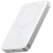 Baterie Externa Wireless Anker MagGo Slim, 10000mAh, 30W, PD + FQI, 1 x QI - 1 x USB-C, Alba A1664H21 