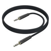Cablu Audio 3.5mm - 3.5mm Borofone BL23 Refinado, 1m, Negru 