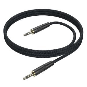 Cablu Audio 3.5mm - 3.5mm Borofone BL23 Refinado, 1m, Negru 