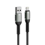 Cablu Date si Incarcare USB-A - Lightning Forcell F-Energy C257, 12W, 1.2m, Negru 