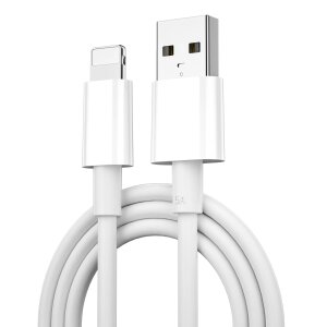 Cablu Date si Incarcare USB-A - Lightning WiWu C006, 12W, 1.2m, Alb 