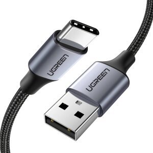 Cablu Date si Incarcare USB-A - USB-C UGREEN US288, 18W, 2m, Negru